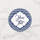 Blauwe en witte kaas confetti (Kleine voorkant)