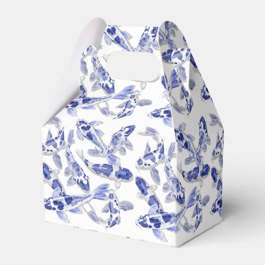 Blauwe en witte koolvis bedankdoosjes (Achterkant)