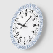 Blauwe en witte kunst en ambachtelijke kunst grote klok (Hoek)