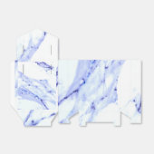 Blauwe en witte marmer bedankdoosjes (Uitgevouwen)