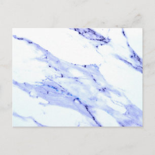Blauwe en witte marmer briefkaart
