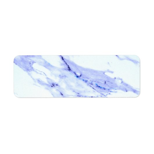 Blauwe en witte marmer etiket (Voorkant)