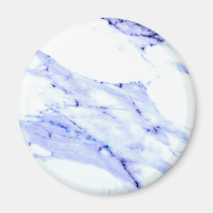 Blauwe en witte marmer magneet