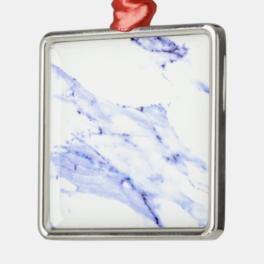 Blauwe en witte marmer metalen ornament (Links)