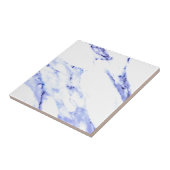 Blauwe en witte marmer tegeltje (Zijkant)