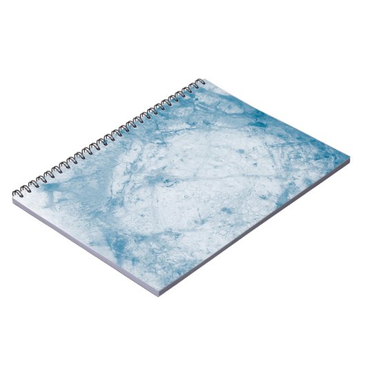 Blauwe en witte matras notitieboek (Linkerzijde)