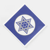 Blauwe en witte meerdere sterren van David Design Servet (Hoek)