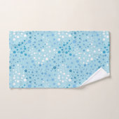 Blauwe en witte middeneeuwse detailhandel moderne  bad handdoek (Handdoek)
