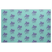 Blauwe en witte octopus stof (Fat Quarter)