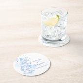 Blauwe en witte onderzetters voor open kooien (Insitu)