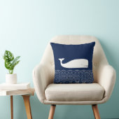 Blauwe en witte pil, walvis, zure neurium kussen (Stoel)