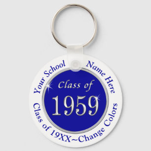 Blauwe en witte Sleutelhanger van 1959