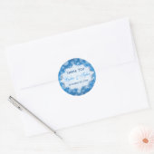 Blauwe en witte sneeuwvlokken Sticker (Envelop)