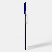 Blauwe en witte snoepjes strepen Case-Mate iPhone case (Achterkant / Links)