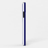 Blauwe en witte snoepjes strepen Case-Mate iPhone case (Achterkant/rechts)