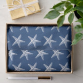 Blauwe en witte staartschar Kustkust Tissuepapier (Geschenk)