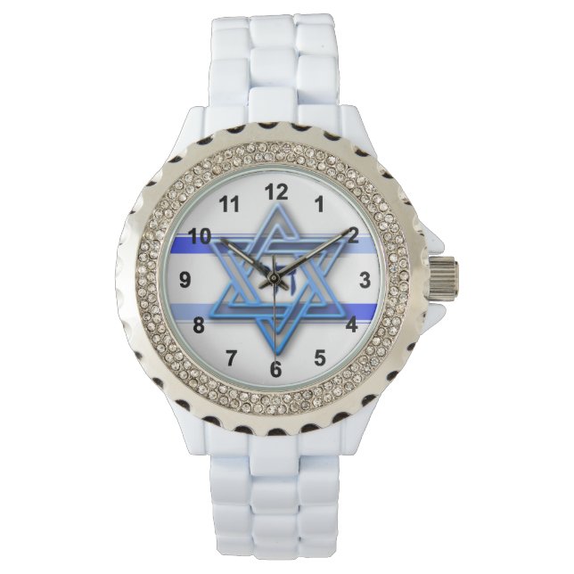 Blauwe en witte ster van David Horloge (Voorkant)