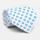 Blauwe en witte ster van David, Steun Israël Stropdas (Opgerold)