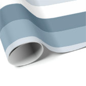 Blauwe en Witte Strepen Cadeaupapier (Rol Hoek)