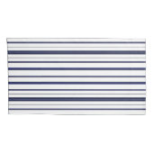 Blauwe en witte strepen - Donker Kussensloop (Achterkant-Rechts)