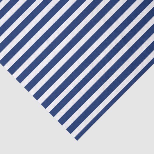 Blauwe en witte strepen tissuepapier (Detail)