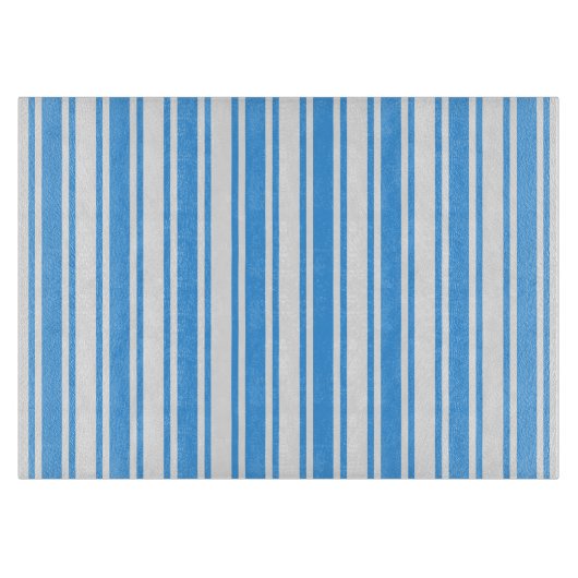 Blauwe en witte strepen van snoep snijplank (Voorkant)