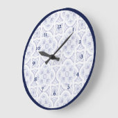 Blauwe en witte  Talavera Tegel Grote Klok (Hoek)