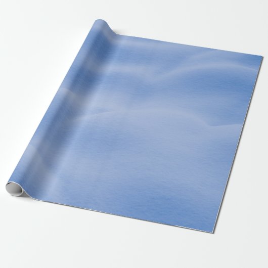 Blauwe en witte tapijt cadeaupapier (Uitgerold)