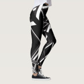 Blauwe en witte, unieke leggings 492 (Rechts)