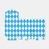 Blauwe en witte vlag Oktoberfest Bedankdoosjes (Uitgevouwen)