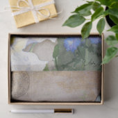  blauwe en witte vlindervlieg Dragonfly Tissuepapier (Geschenk)