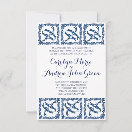 Blauwe en witte vogelgriep kaart (Achterkant)