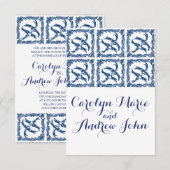 Blauwe en witte vogelgriep kaart (Voorkant / Achterkant)