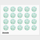 Blauwe en witte zeester Sticker (Vel)