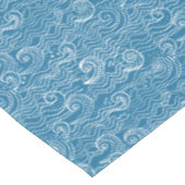 Blauwe en witte zomergolven tafelkleed (Gekanteld)