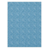 Blauwe en witte zomergolven tafelkleed (Voorkant)