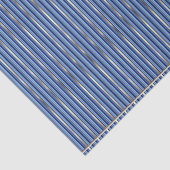 Blauwe en zilveren strepen tissuepapier (Detail)