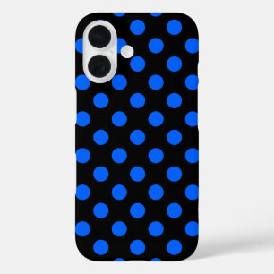 Blauwe en zwarte haarpunten iPhone 16 hoesje