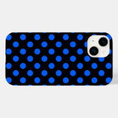 Blauwe en zwarte haarpunten Case-Mate iPhone case (Achterkant (horizontaal))