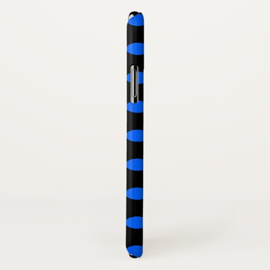 Blauwe en zwarte haarpunten Case-Mate iPhone case (Achterkant / rechts)