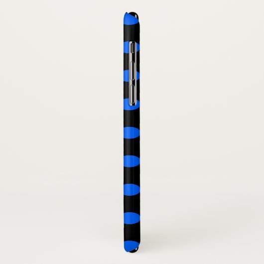 Blauwe en zwarte haarpunten Case-Mate iPhone case (Achterkant/links)