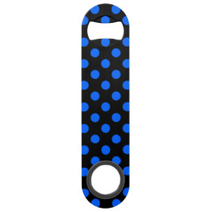 Blauwe en zwarte haarpunten speed flessenopener