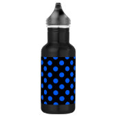 Blauwe en zwarte haarpunten waterfles  (Rechts)