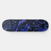 Blauwe en zwarte marmer, skateboard (Horizontaal)