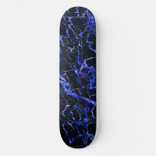 Blauwe en zwarte marmer, skateboard