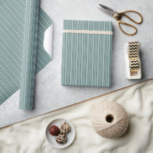 blauwe en zwarte strepen cadeaupapier