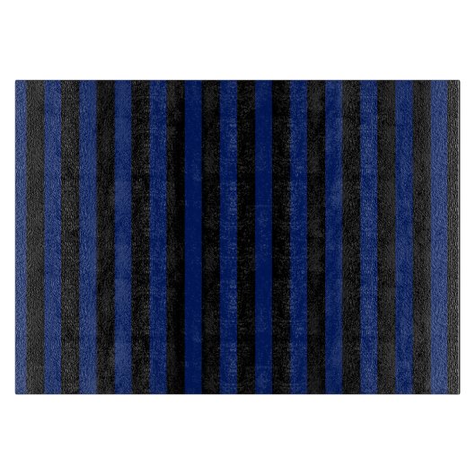 Blauwe en zwarte strepen van snoep snijplank (Voorkant)