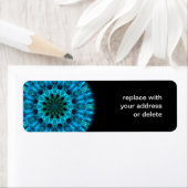 Blauwe energie caleidoscoop etiket (Insitu)