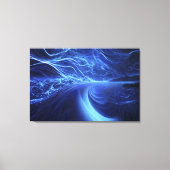 Blauwe Energie Stroom Canvas Afdruk (Voorkant)