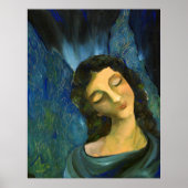 Blauwe engel afdrukken poster (Voorkant)